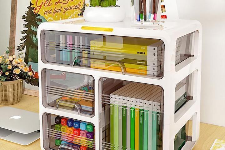 모두수납 다용도 데스크오거나이저 사무실 책상 수납 정리함 2colors