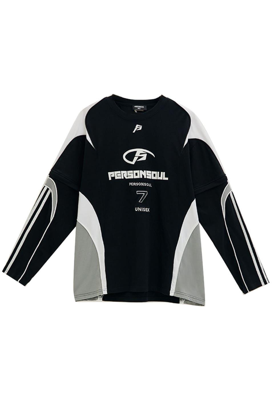 Split Sleeve Racing Tee - Black / S