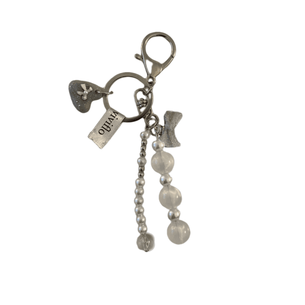 [viviflo] signature heart charm keyring02 / 시그니처 하트참키링02(+for Phonecase) 핸드폰고리형추가
