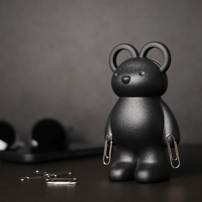 테디베어 가위 블랙