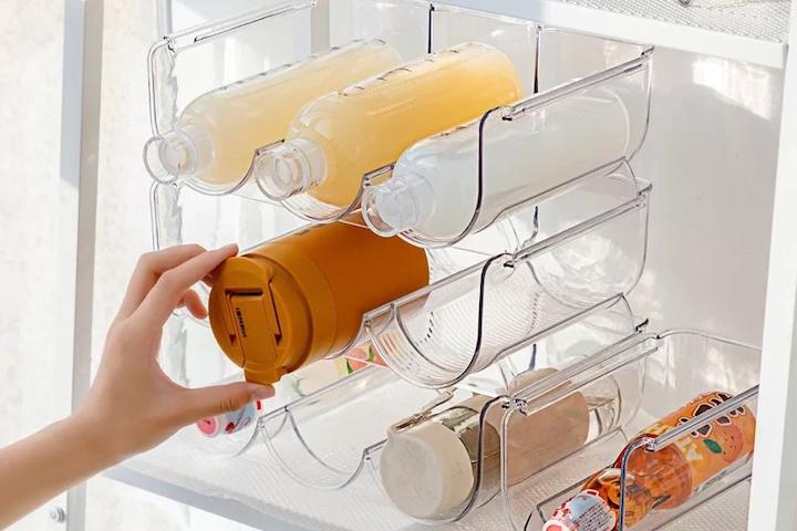 텀블러 정리함 투명 젖병 물병 수납 보관함 3구