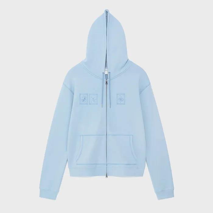 TCM tornado hooded zip-up (sky blue)