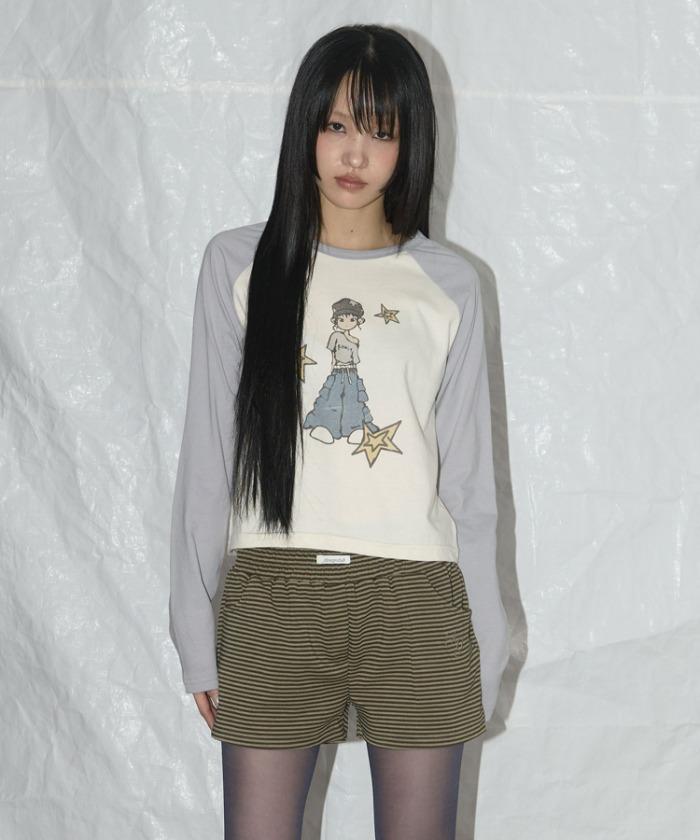PONY STAR LONG SLEEVE (GRAY) F25QB095