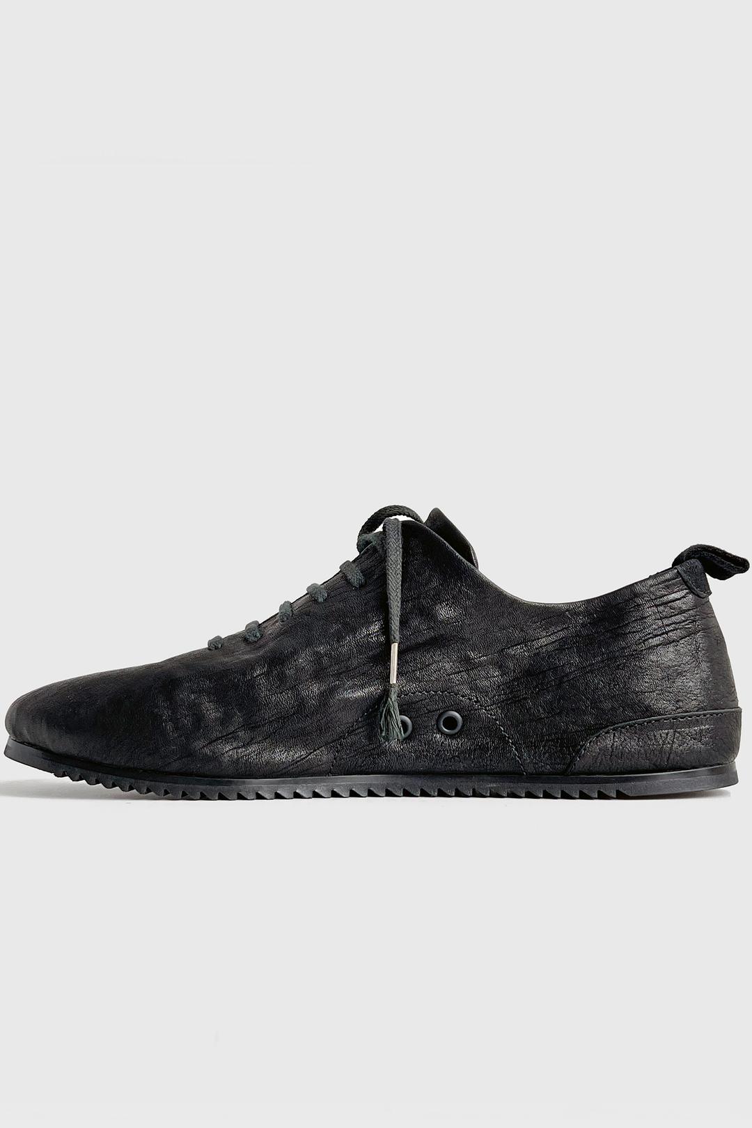 'Flatto\' 001 Horse leather Sneakers : Black (얼리버드 혜택)
