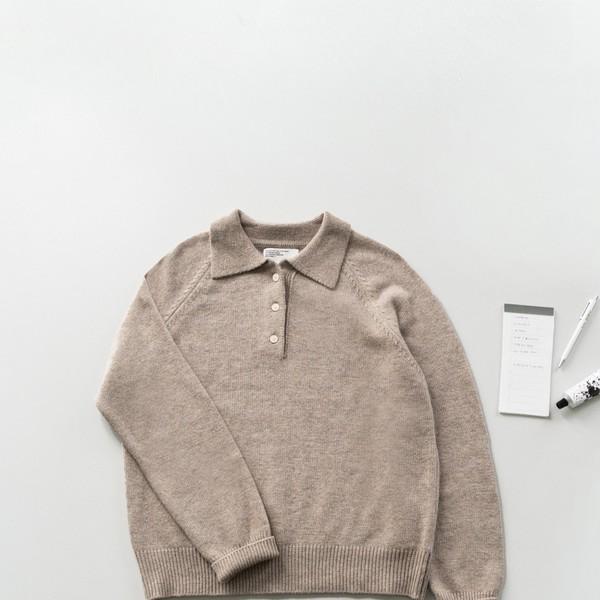 Yak Wool Collar Knit (Beige)