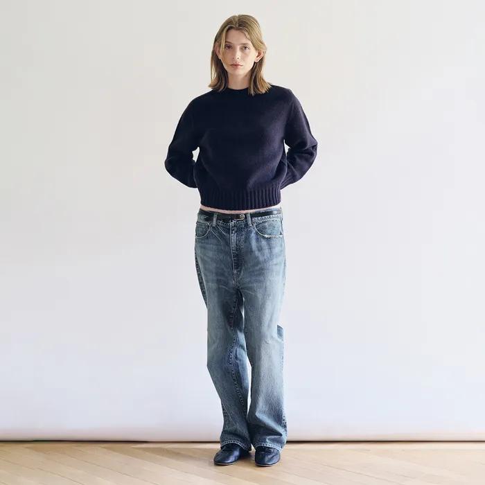 Faded Light Denim Pants (Light Indigo, MAN)