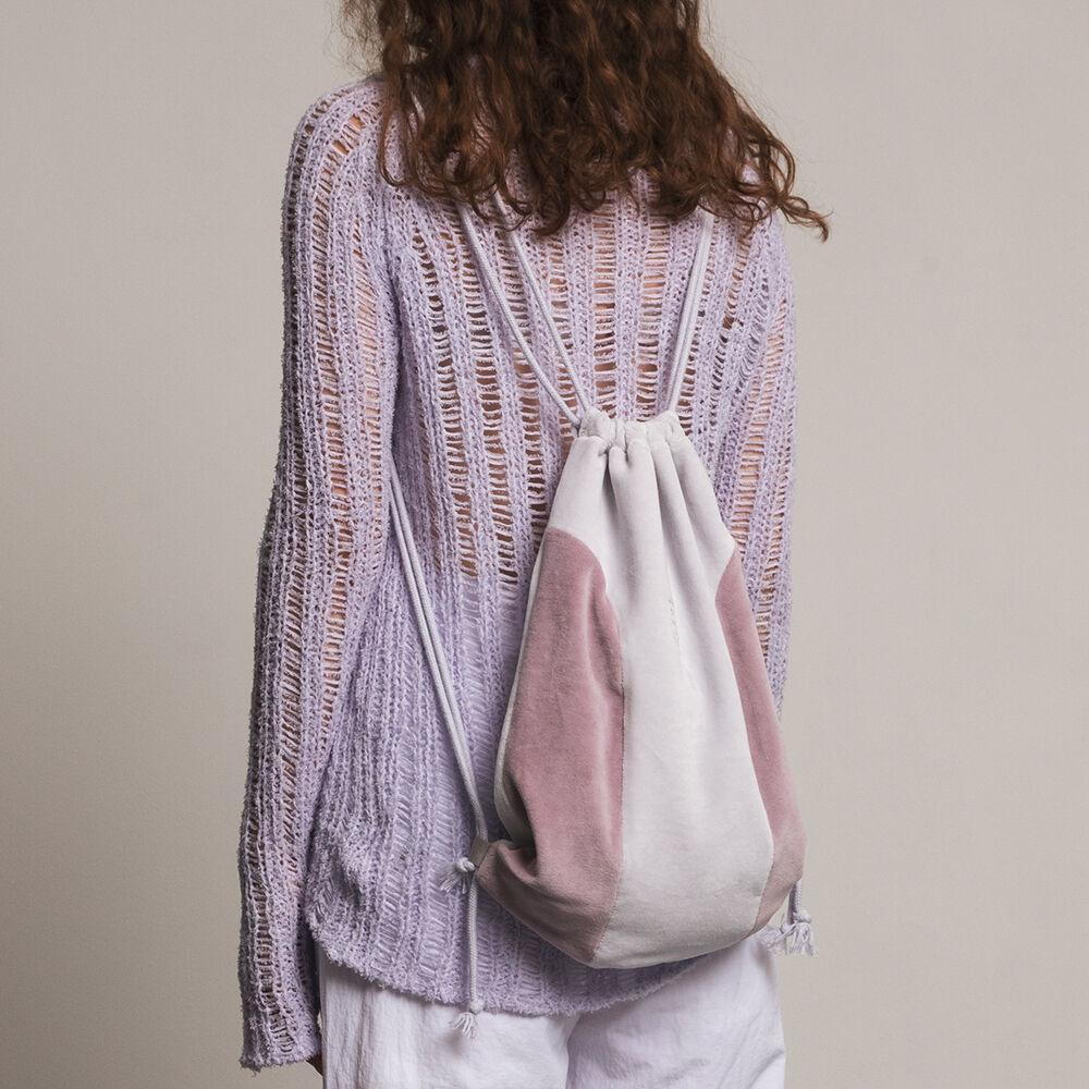 Classic Symbol Velour Gym Sack [LAVENDER]