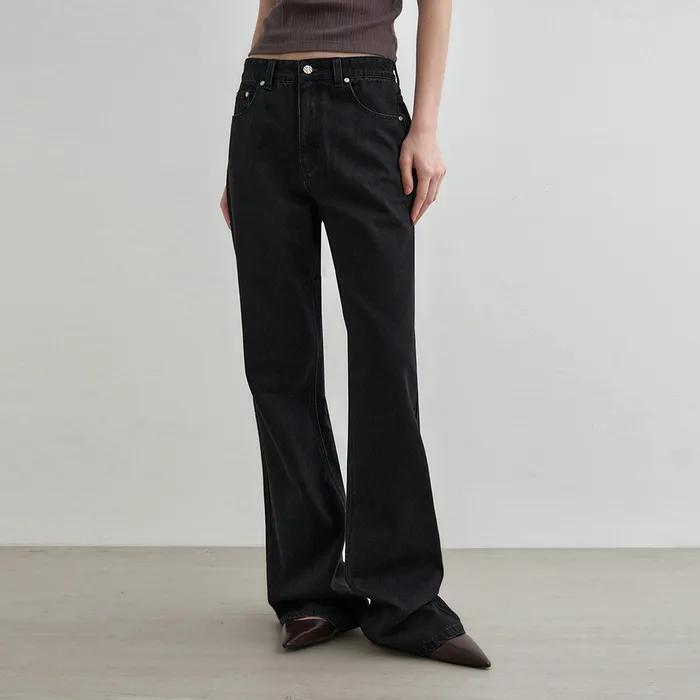 [여울 PICK] 내추럴 세미 부츠컷 데님 진 블랙 MDPT059BLACK