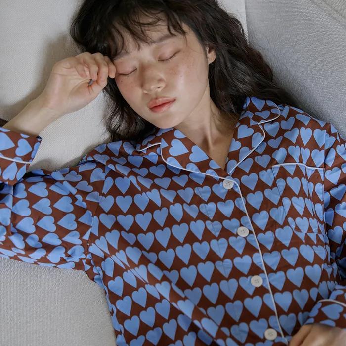 [BWTZ] 데이오프 고밀도 순면 100% 파자마세트 클라우드하트 2종