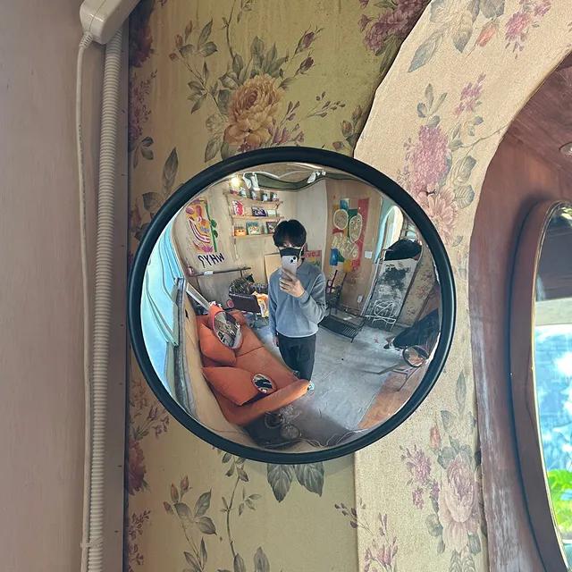 힙한 볼록거울 벽 걸이 안전 부착 아크릴 인싸 거울