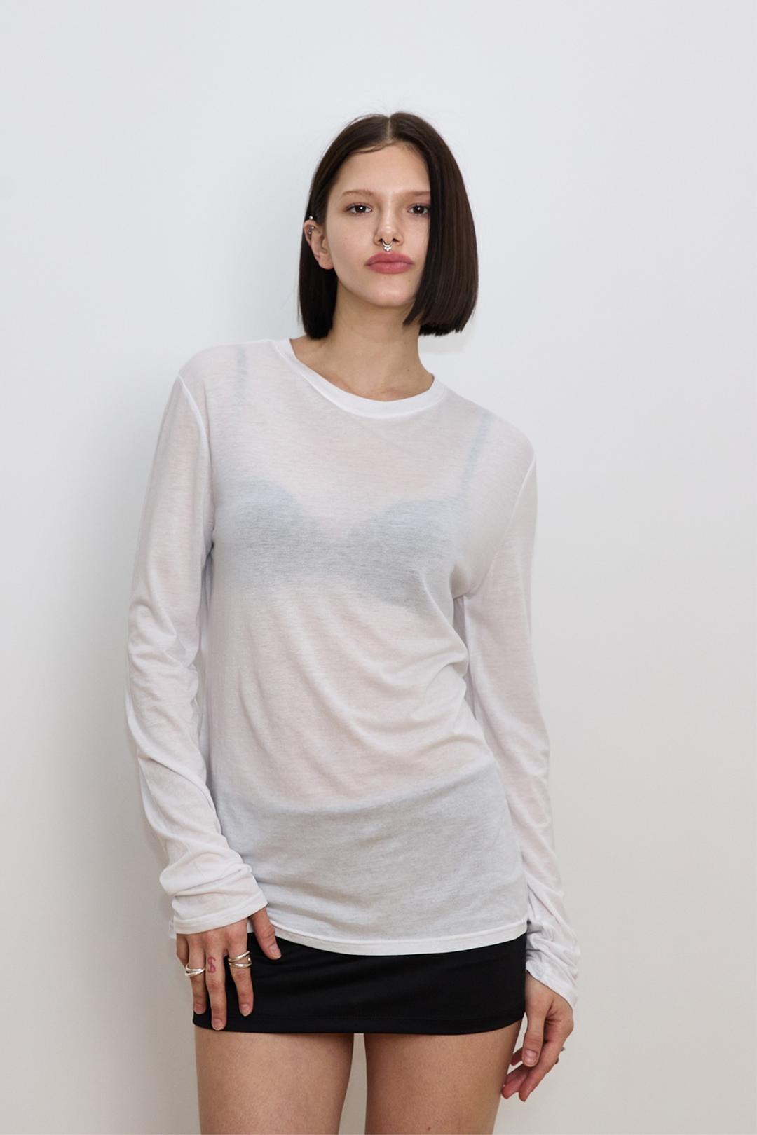 SLIM LS T-SHIRT (WHITE)