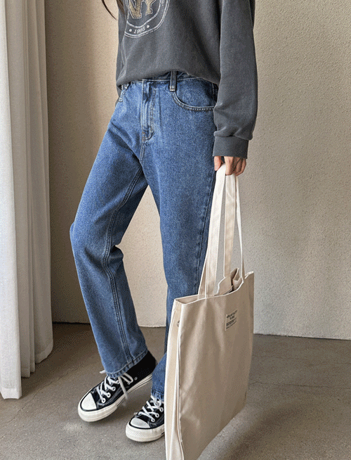 포드 밴딩 세미배기청바지_S,M,L,XL-트렌디한 컬러감-허리밴딩으로 안정감 UP!-스타일사는 세미배기 청바지