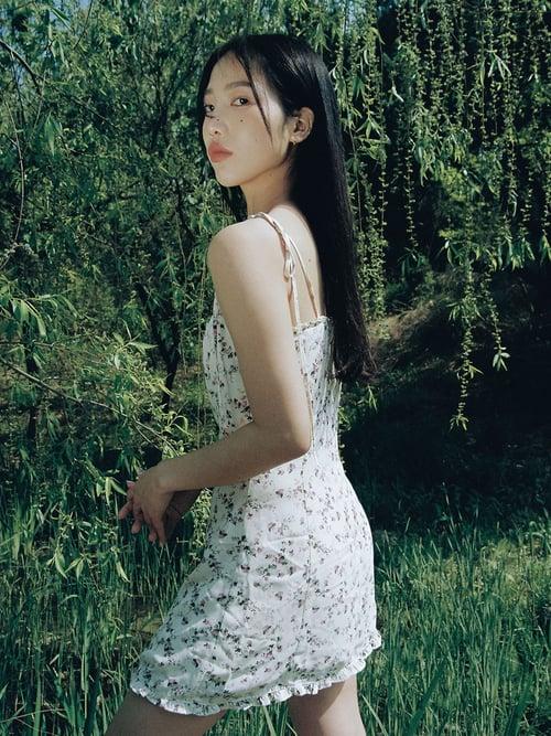 프릴 미니 드레스 (아이보리)_M