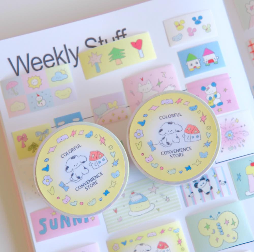 CAPSULE clorful convience store 와시 35mm 마스킹테이프