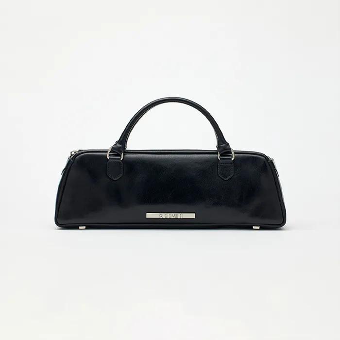 [KIMMATIN] COWHIDE LEATHER BAGUETTE BAG (2 COLORS)