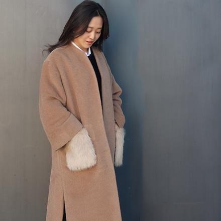 패턴 패키지/퍼 코트SHIN-CT-06