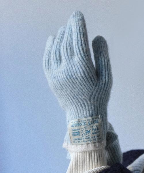 WOOLY TWOTONE SHORT GLOVES - 2 colors