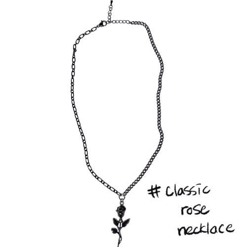 classic rose necklace