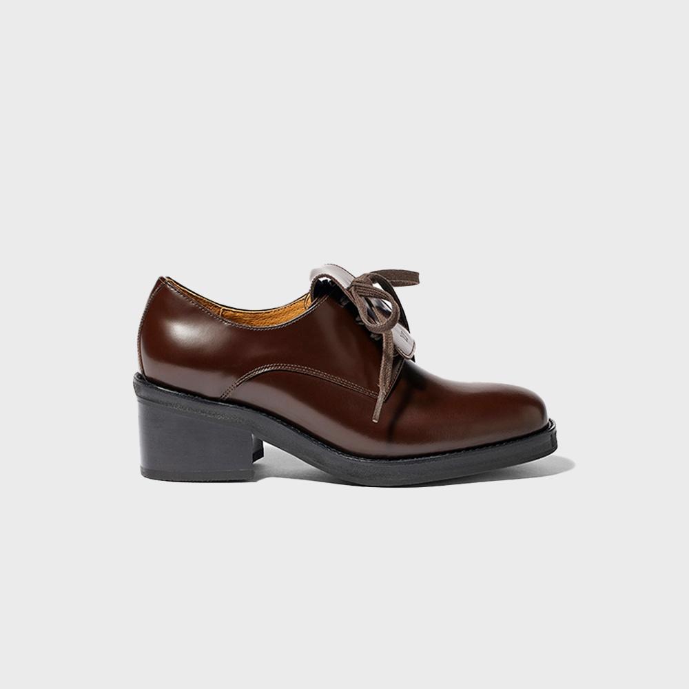 TONGUE DERBY HEELS, BROWN