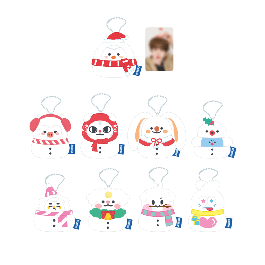 크래비티  - 02 크크루 스노우맨 인형 키링 / 2023 CRAVITY CHARACTER [WINTER CCREW] POP-UP STORE OFFICIAL MD