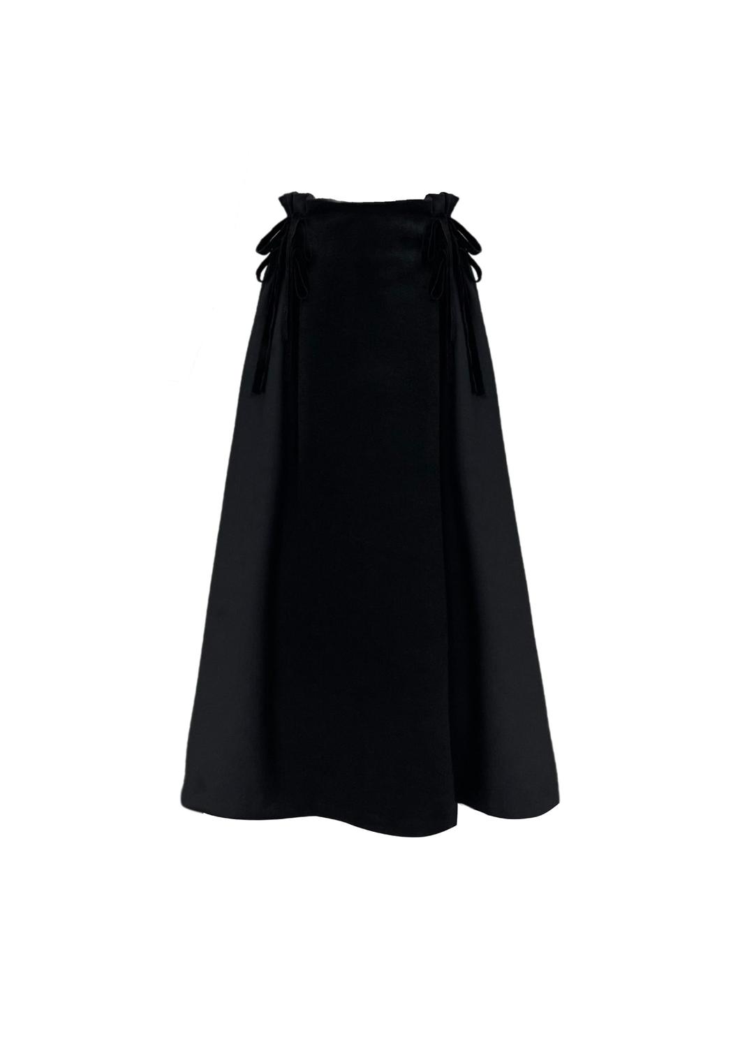 Velvet Ribbon maxi skirt