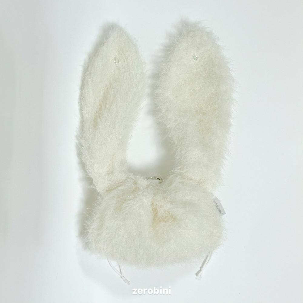 [제로비니] 토끼 파우치 white