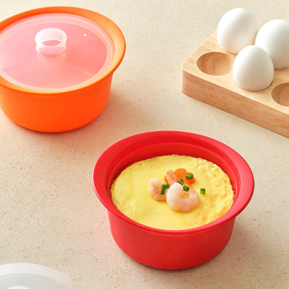 실리팟 프리미엄 실리콘 전자렌지 계란찜 찜기 오븐 용기 550ml 국내생산