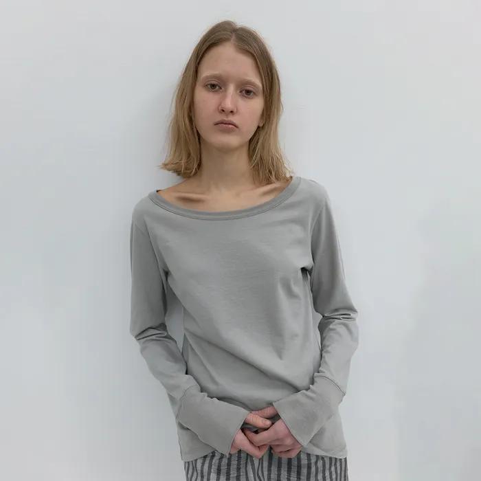 (6차 REORDER) SNUG LONG SLEEVE TOP IN GREY