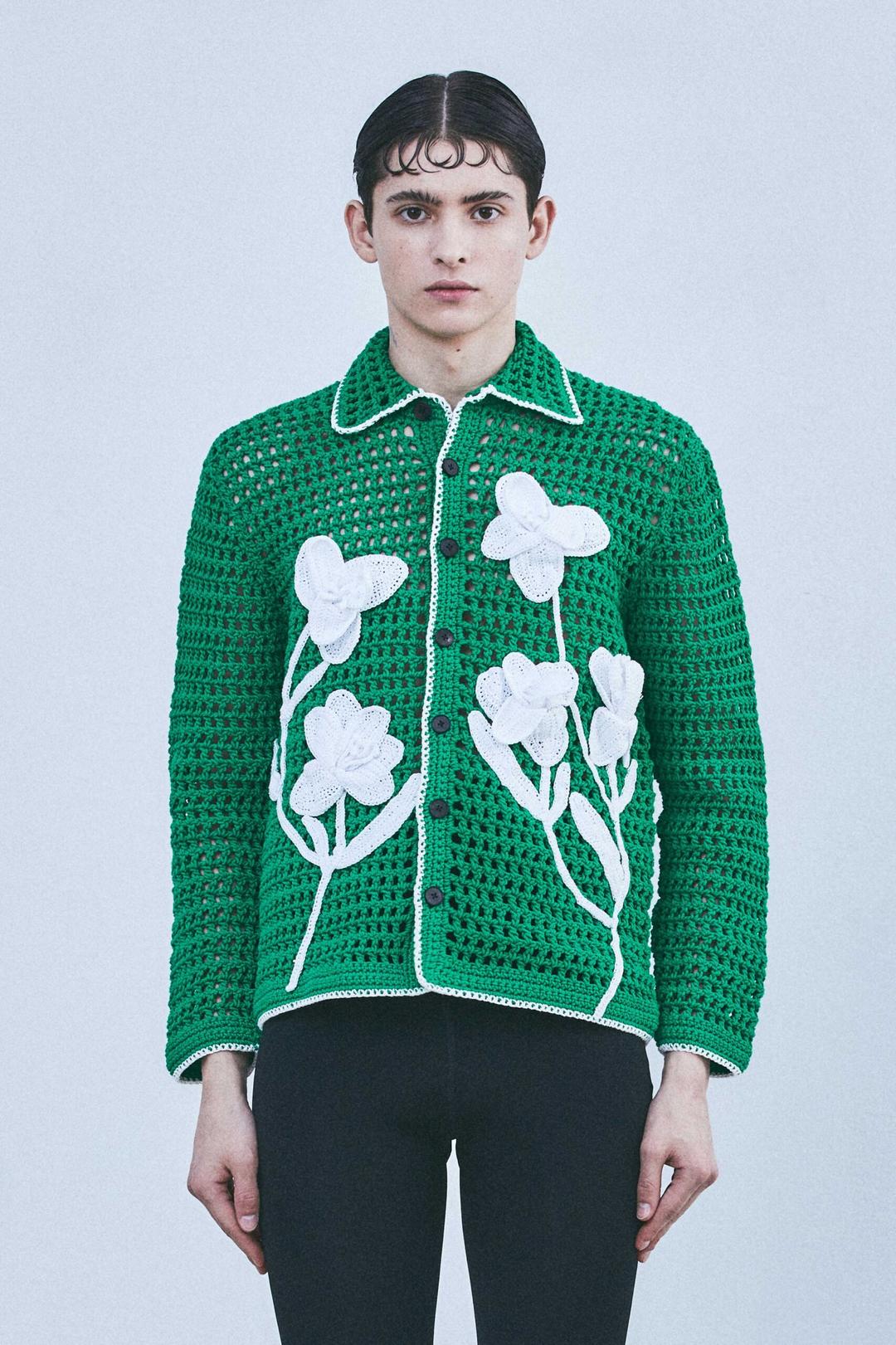 'STILL LIFE N°1' Crochet Shirt