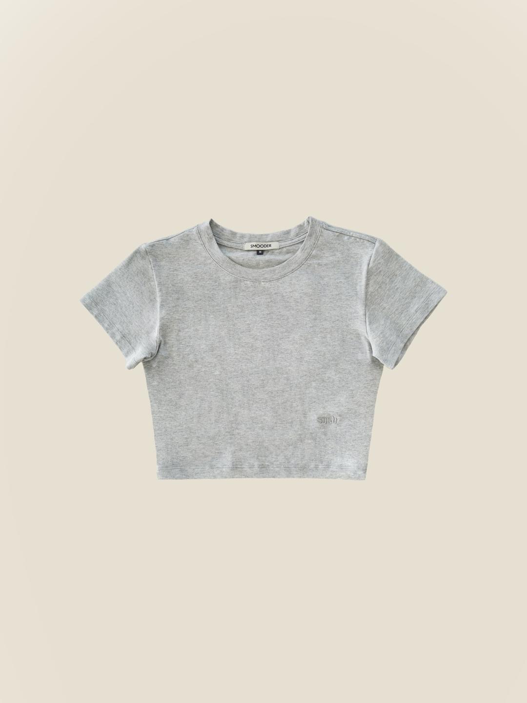 Cushy Crop Tee (Gray)