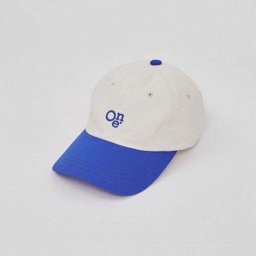 CAP ONE. WHITE/BLUE