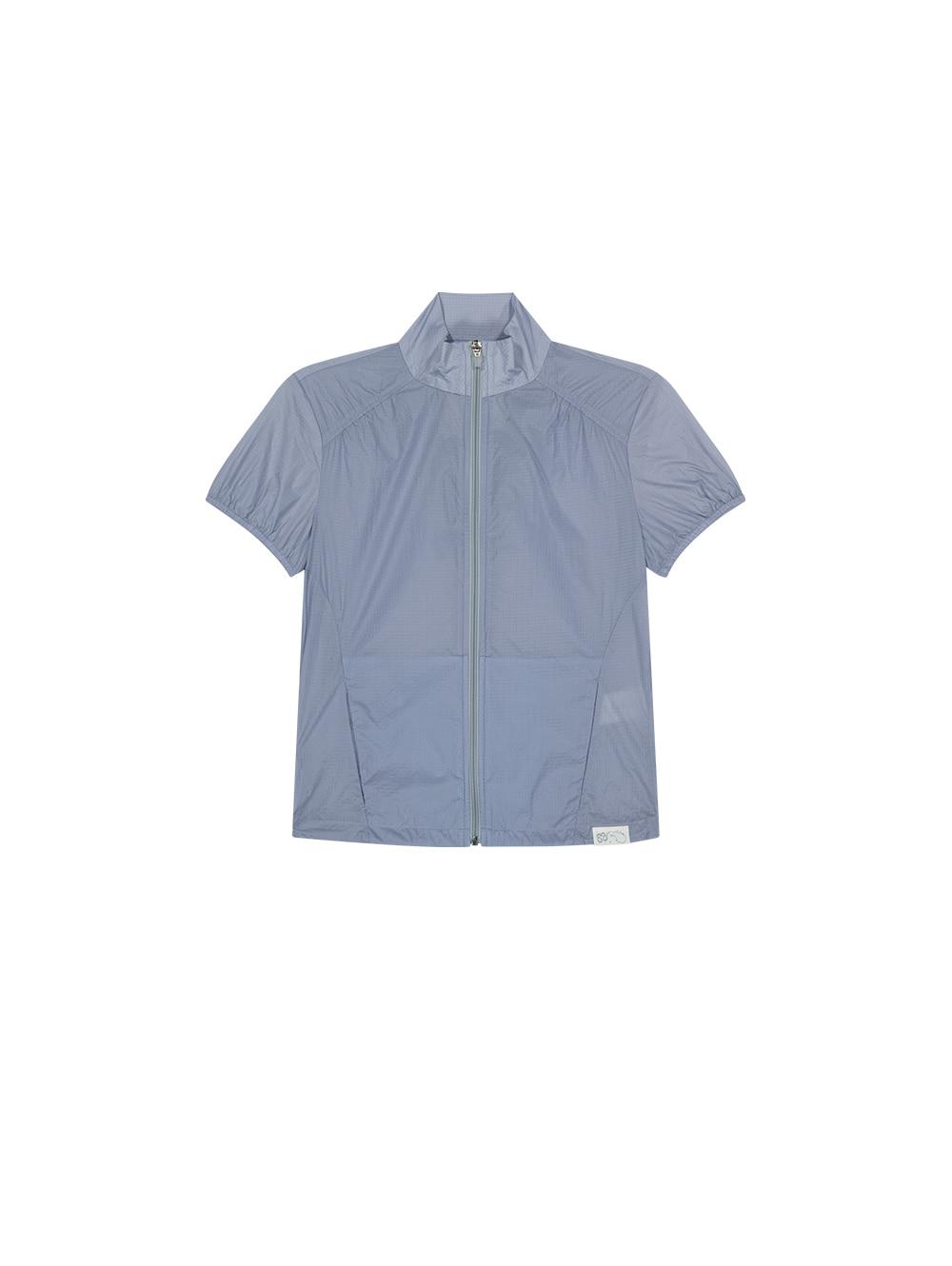NYLON PUFFED ZIP-UP [BABY BLUE]