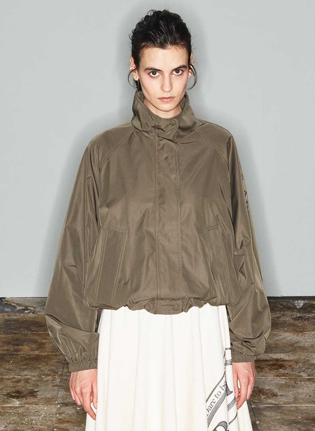 [Sustainable product] WINDBREAKER BOMBER, KHAKI