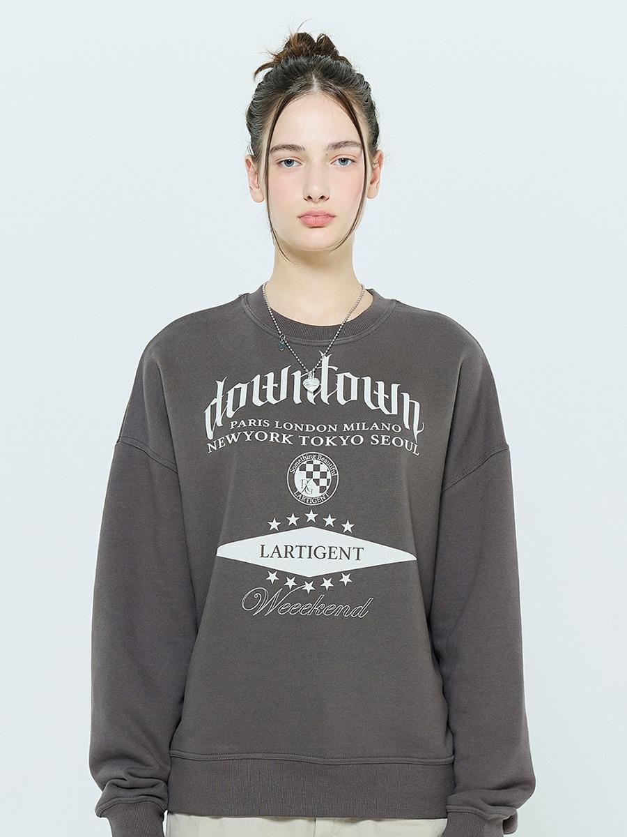 L6 DOWNTOWN SWEATSHIRT(CHARCOAL)