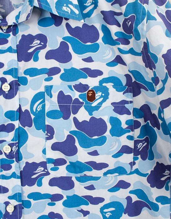 BAPE A BATHING APE ABC CAMO SHIRT ( Made in JAPAN ,  XL size  )