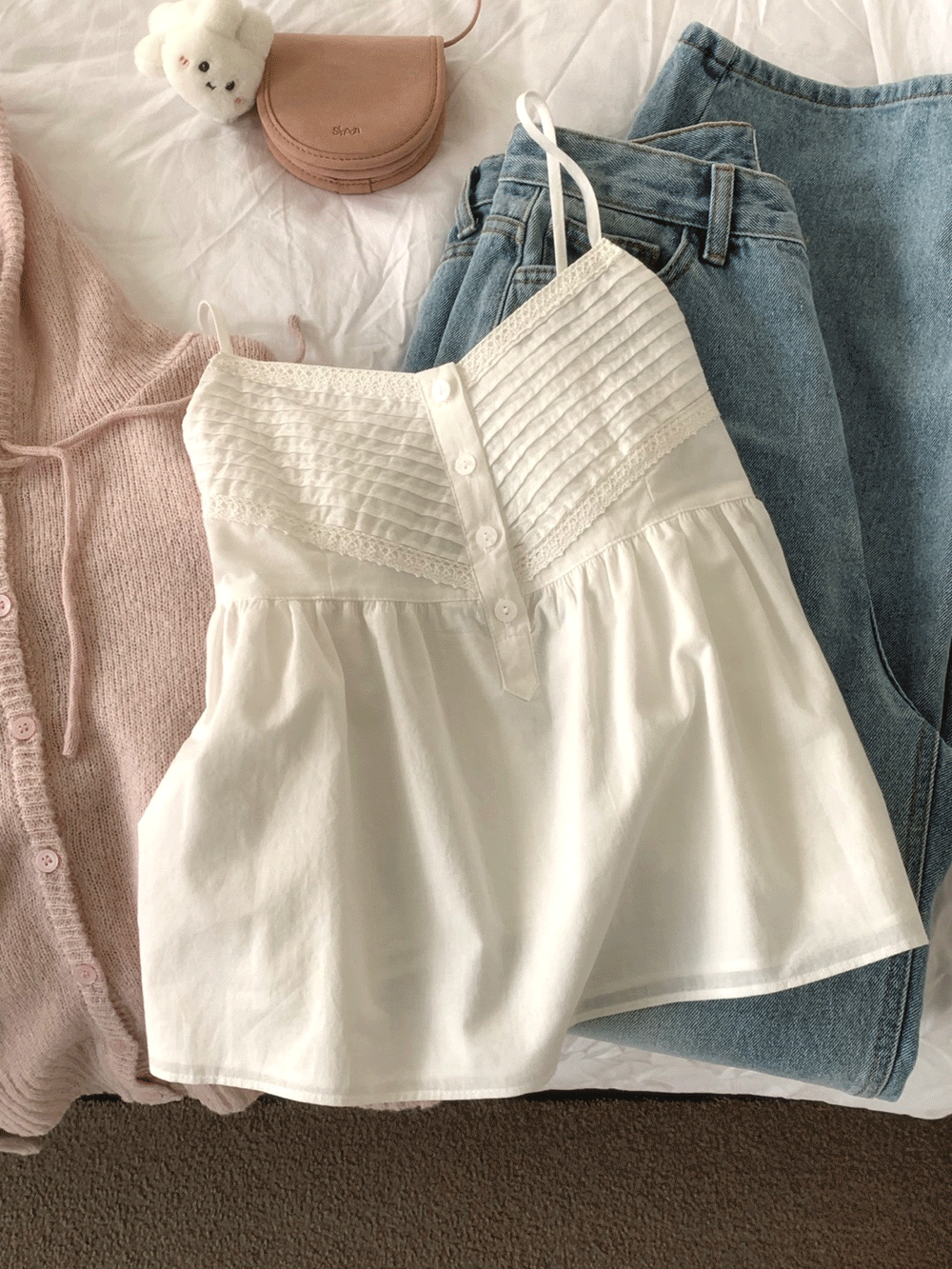 피터앤웬디 [🌷얼리스프링/러블리💐] 엘프 핀턱 뷔스티에