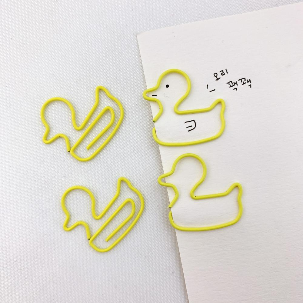 오리 모양 클립