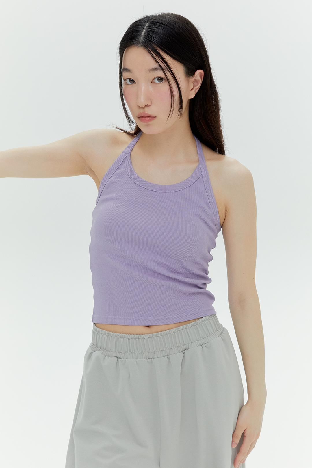 Rib Halter Top- 7Colors