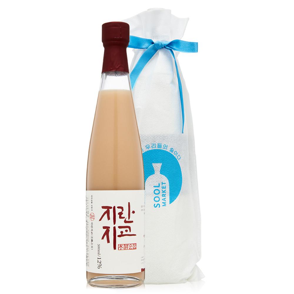 지란지교 프리미엄 무화과탁주 12도 500ml 나혼자산다 전현무 막걸리 선물용