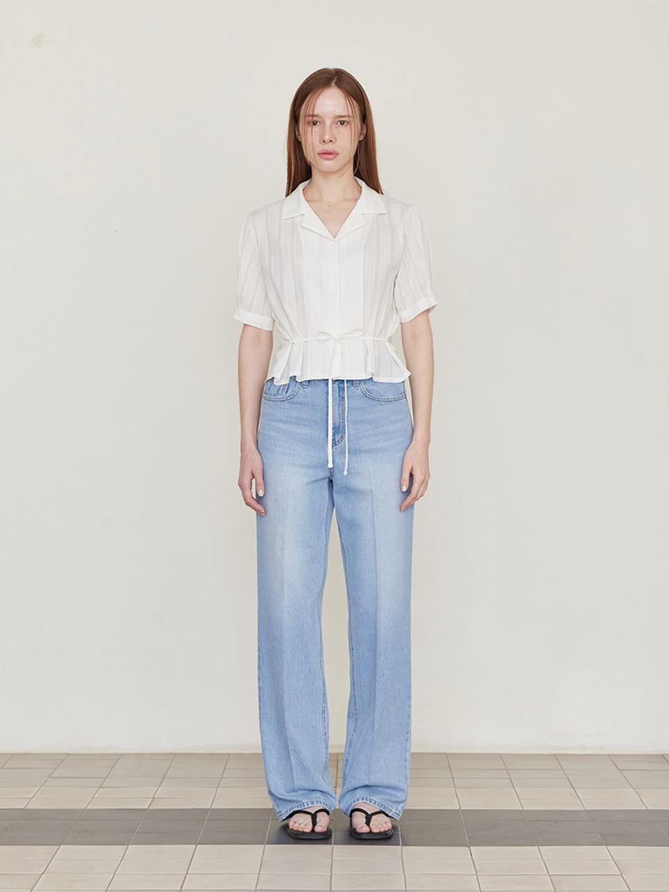 썸머 스트레이트 데님팬츠 - 라이트블루