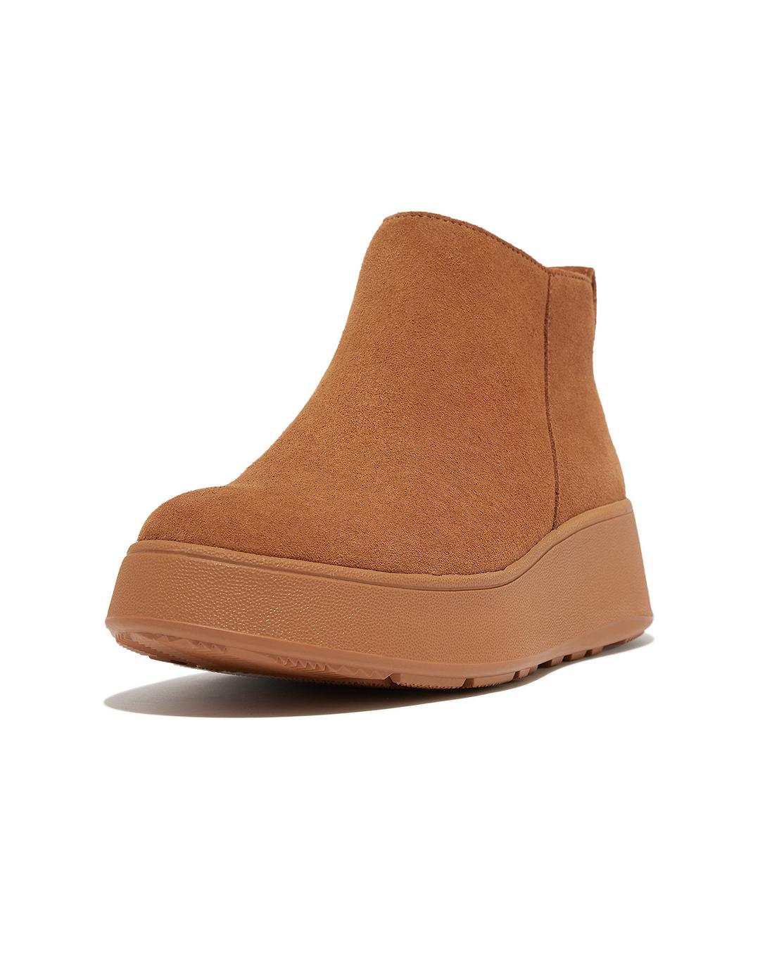 [23FW] [F-모드] 스웨이드 밝은 브라운 여성 앵클 부츠