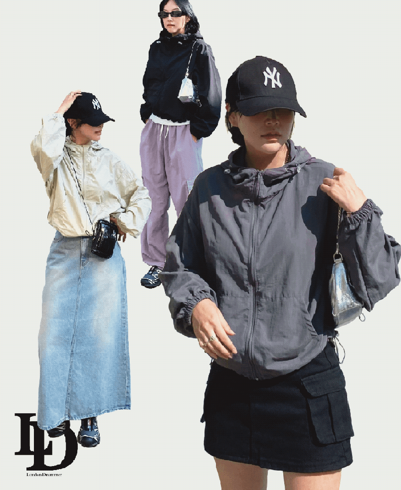 [당일출고-4컬러]가을버젼 세미 크롭 스트링 후드 점퍼