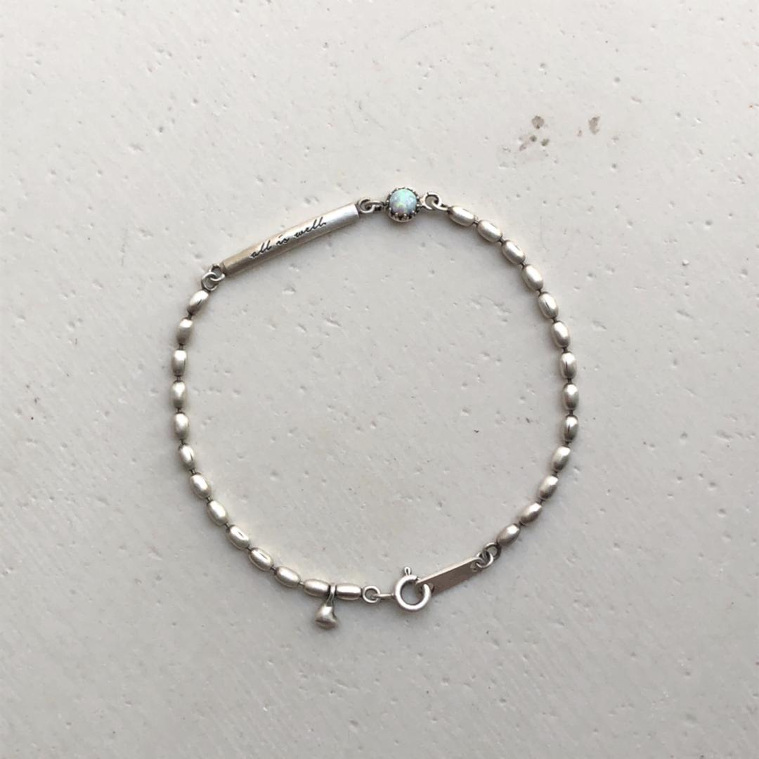 Slimball chain Bracelet 2 _ Stick pendant