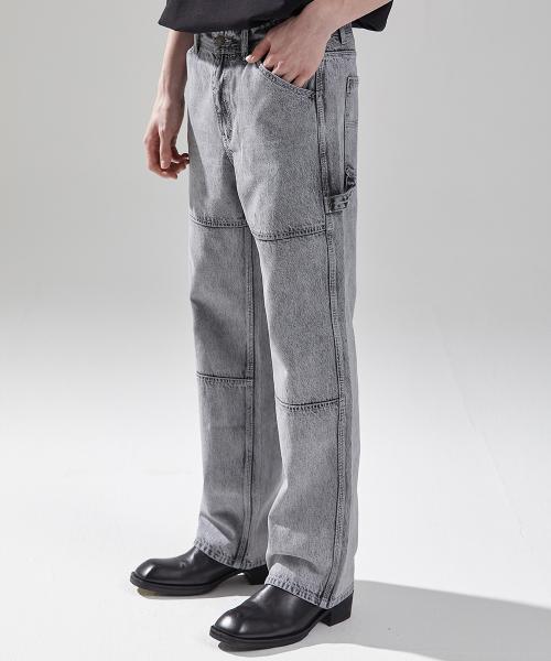 WHITE SPREAD CARPENTER DENIM