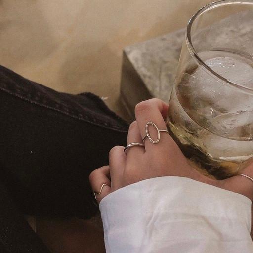 925실버 심플타원반지