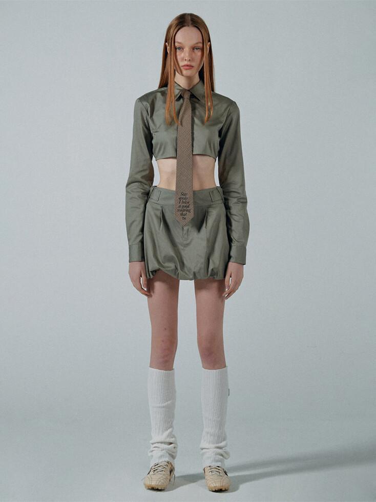 Pumpkin Mini Skirt Beige