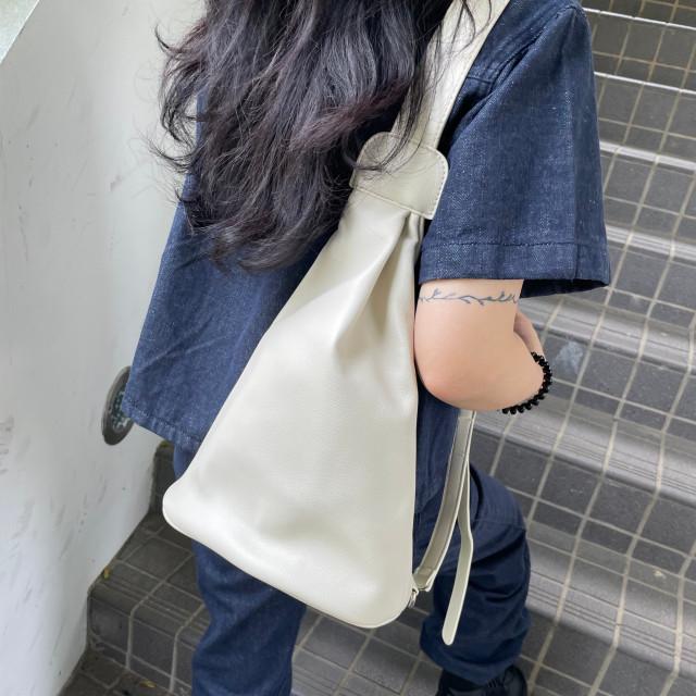 여자 투웨이 471 소프트 레더 트라이 원 숄더 슬링 크로스 백 팩