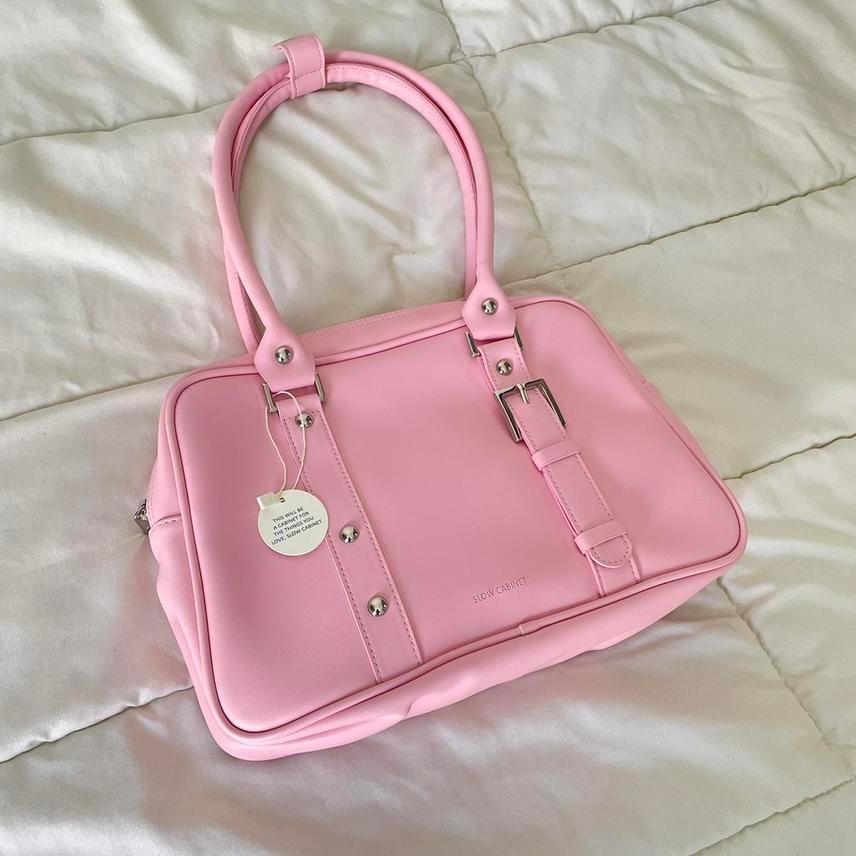 [새상품] 슬로우캐비닛 벨티드백 핑크