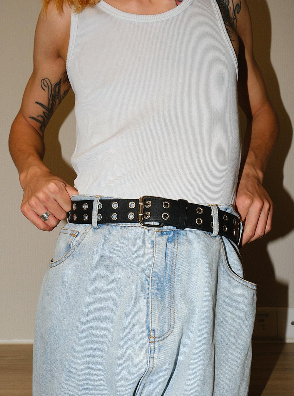 Punk Double Hole Belt (2color)