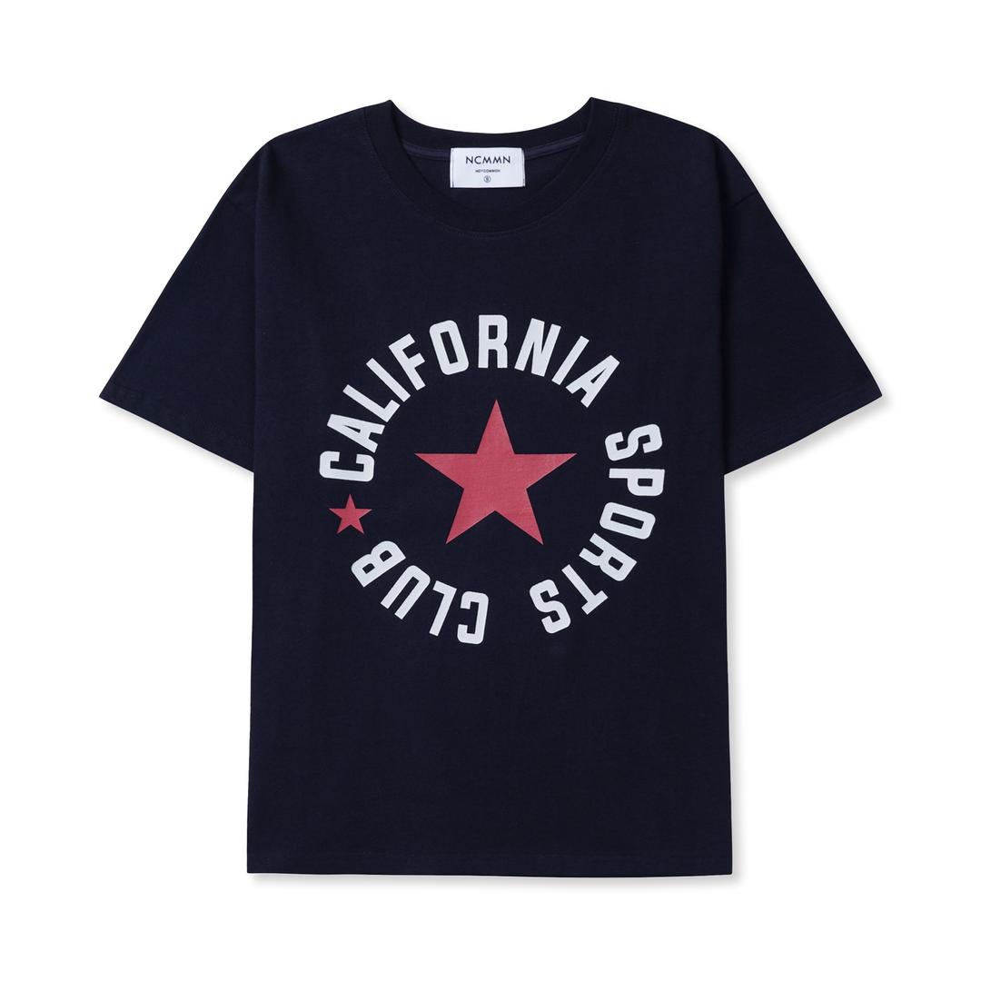 스포츠 클럽 반팔티 네이비